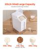 VEVOR Rice Storage Container, 4.5Gallon/20L Capacity Large Dog Food Dispenser Bin, Kitchen Ingredient Grain Cereal Flour Bin