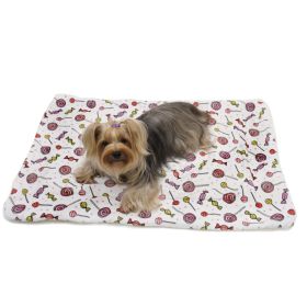 Ultra Soft Minky/Plush Sweet Candies Blanket (Option: )