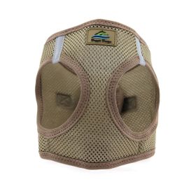 American River Solid Ultra Choke Free Dog Harness (Color: Fossil Brown, size: XL)
