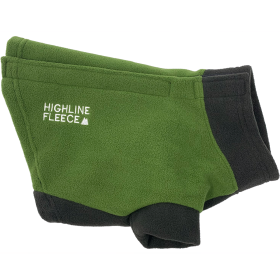 Highline Fleece Dog Coat (Color: Two Tone Green, size: Size 16)