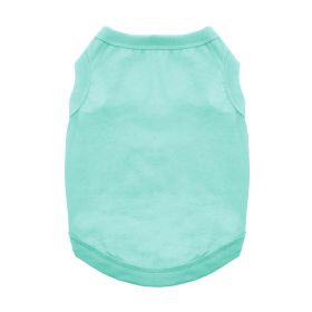 Cotton Dog Tank (Color: Teal, size: small)